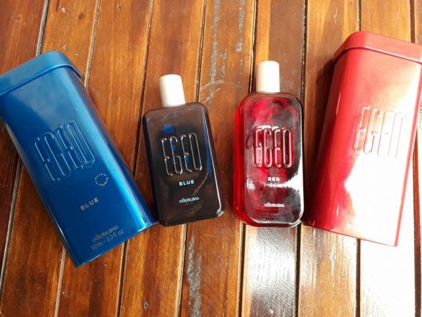 novos perfumes egeo blue e red